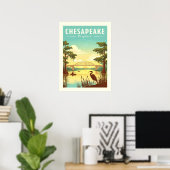 Poster Vintage Chesapeake Virginie (Bureau à domicile)