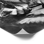 Poster Vintage Chief Red Shirt Photo amérindienne d'Améri (Coin)