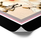 Poster Vintage Chinese "Peonies" Print (Coin)