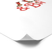 Poster Vintage Christmas Elves Père Noël Little Helpers (Coin)