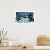 Poster Vintage Christmas Eve Santa Claus (Cuisine)