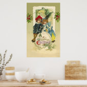 Poster Vintage Christmas Snowball (Cuisine)