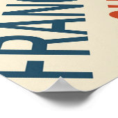 Poster Vintage Cities USA Word Cloud (Coin)