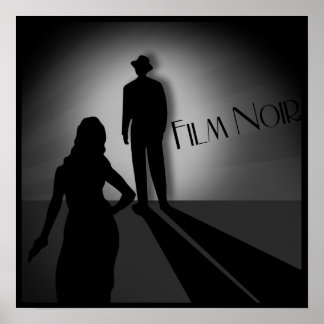 Poster vintage classique film noir