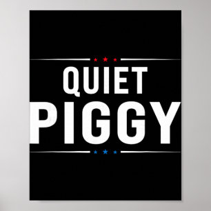 Poster Vintage Cochon Tranquille Politique Américaine Drô