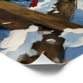 Poster Vintage Cocker Spaniel and Cardinals Christmas (Coin)