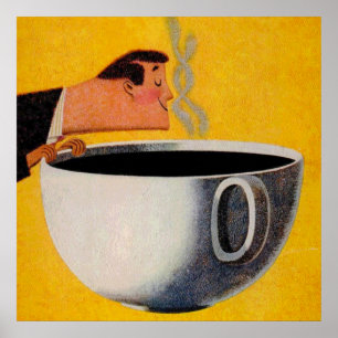 Poster Vintage Coffee Advertisement