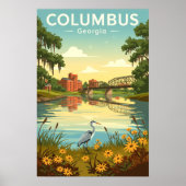 Poster Vintage Columbus Georgia (Devant)