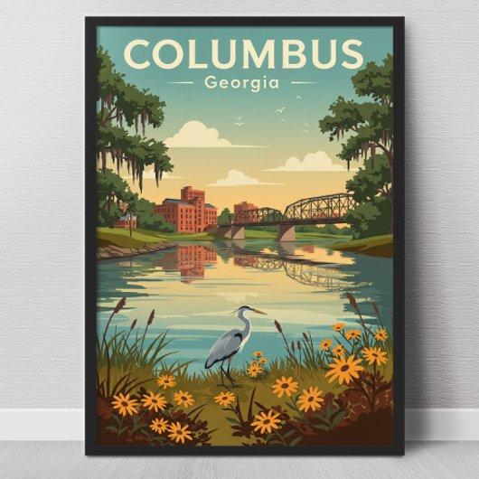 Poster Vintage Columbus Georgia