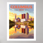 Poster Vintage Columbus Ohio (Devant)