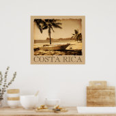 Poster vintage Costa Rica (Cuisine)