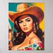 Poster Vintage Country Pin-up (Devant)