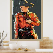 Poster Vintage Cowboy (Cuisine)