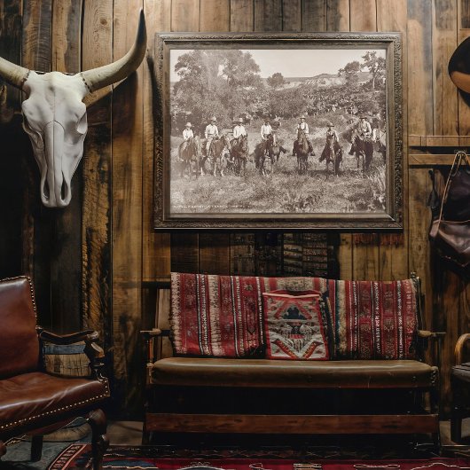 Poster vintage Cowboys pour Découpage ou collage