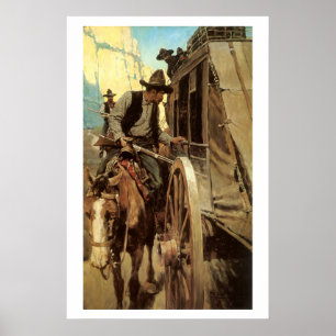 Poster Vintage Cowboys, The Admirable Outlaw by NC Wyeth