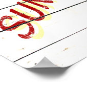 Poster Vintage crème glacée Sundae (Coin)