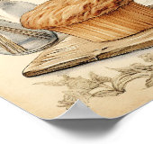 Poster Vintage culinaire Motif (Coin)