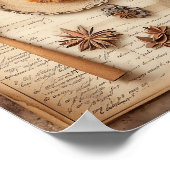 Poster Vintage culinaire Motif (Coin)