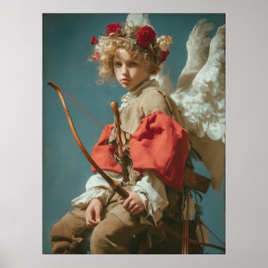 Poster Vintage Cupid Angel  (Devant)