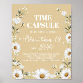 Poster Vintage Daisy Bee Anniversaire Heure Capsule signe (Devant)