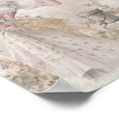 Poster Vintage Dame Victorienne Shabby Fleurs Chic