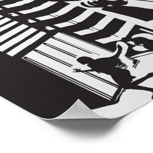 Poster vintage d'attaque robotique (Coin)