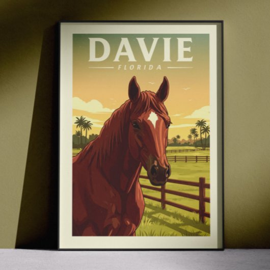 Poster Vintage Davie Florida