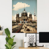 Poster vintage de Berlin (Bureau à domicile)