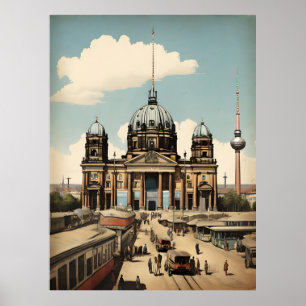 Poster vintage de Berlin
