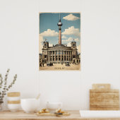 Poster vintage de Berlin (Cuisine)