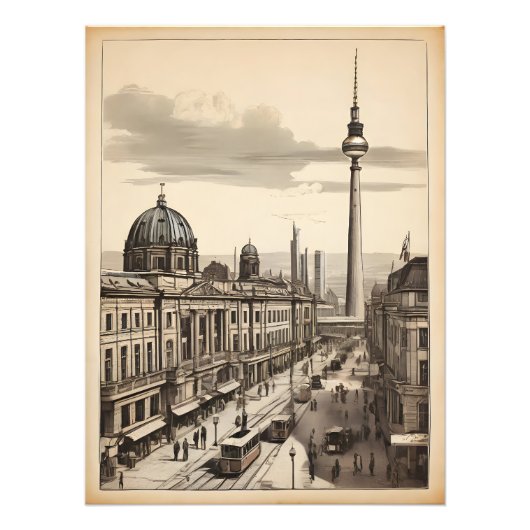Poster vintage de Berlin (Devant)