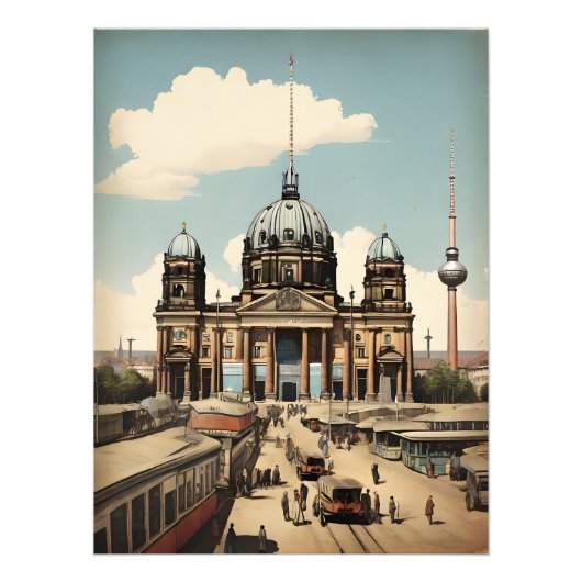 Poster vintage de Berlin (Devant)