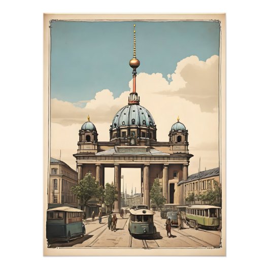 Poster vintage de Berlin (Devant)