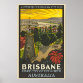 Poster vintage de Brisbane (Devant)