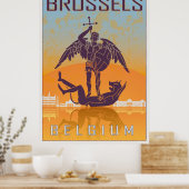 Poster vintage de Bruxelles (Cuisine)
