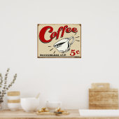 Poster vintage de café (Cuisine)