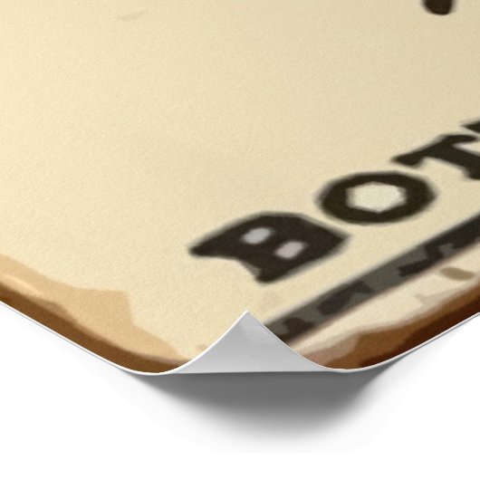 Poster vintage de café (Coin)