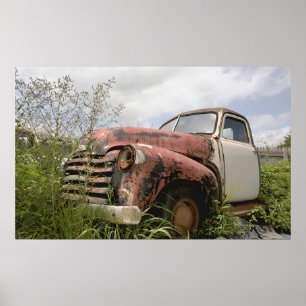 Poster vintage de camion