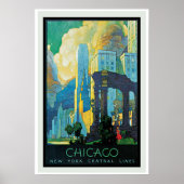 Poster vintage de Chicago (Devant)