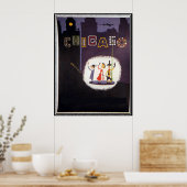 Poster vintage de Chicago (Cuisine)