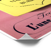 Poster vintage de cigarettes français restauré (Coin)