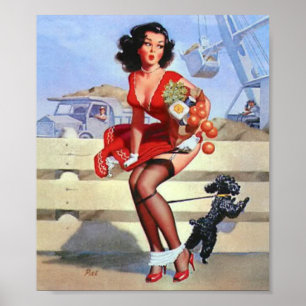 Poster vintage de construction