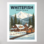 Poster Vintage de corégone Montana (Devant)