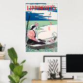 Poster vintage de couverture du livre (Bureau à domicile)