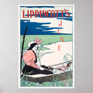 Poster vintage de couverture du livre
