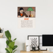 Poster vintage de couverture du livre (Bureau à domicile)