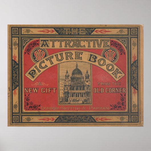 Poster vintage de couverture du livre (Devant)