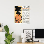 Poster vintage de couverture du livre (Bureau à domicile)