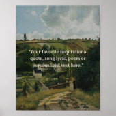 Poster vintage de devis personnalisé (Devant)