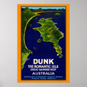Poster vintage de Dunk Island (Devant)